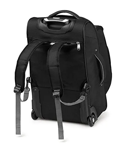 High Sierra Adventure Access Carry On Wheeled Backpack, Black/Charcoal