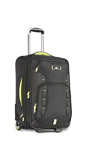 High Sierra At8 Wheeled Carry-On With Pack N Go Backpack, Black/Zest,