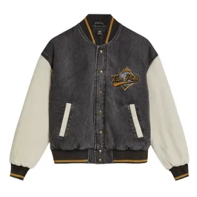 Homerun Denim Varsity Jacket