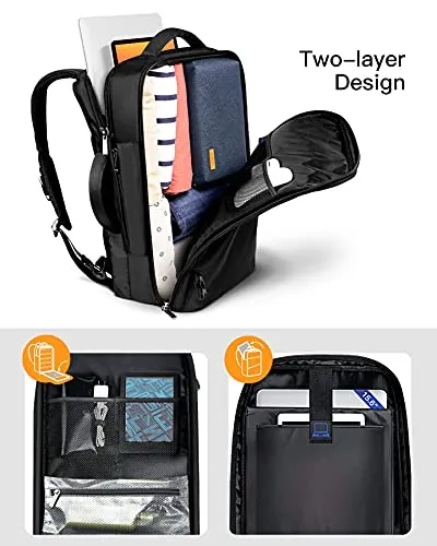 Inateck Cabin Luggage Carry On Backpack for Travel, Flight Approved 40 Litre Business Travel Rucksack Hand Luggage Fit 17 Inch L