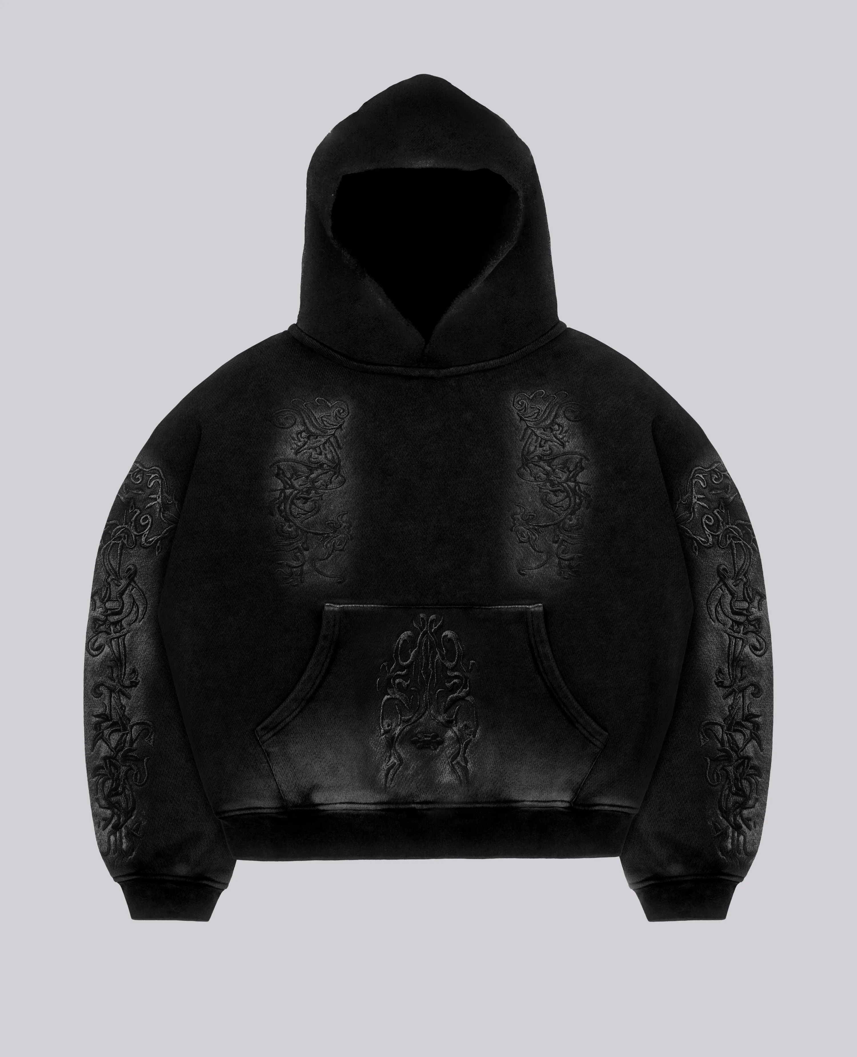 IVY BLACK HOODIE - ULTRA HEAVY