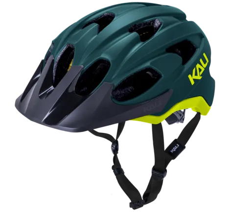 Kali Pace MTB Helmet - Solid Matt Teal-Fluro Yellow