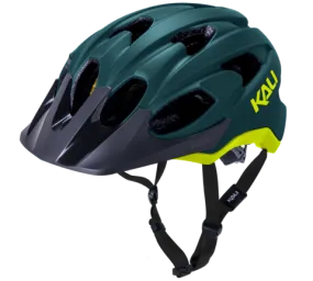 Kali Pace MTB Helmet - Solid Matt Teal-Fluro Yellow