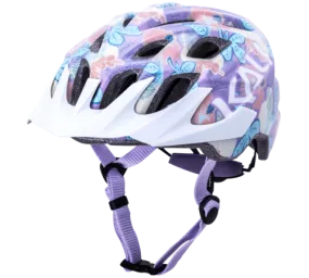 Kali Protectives Chakra MTB Helmet - Youth - Flora Gloss Purple