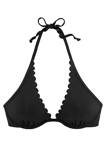 LASCANA Scalloped Edge Underwired Bikini Top | Kaleidoscope