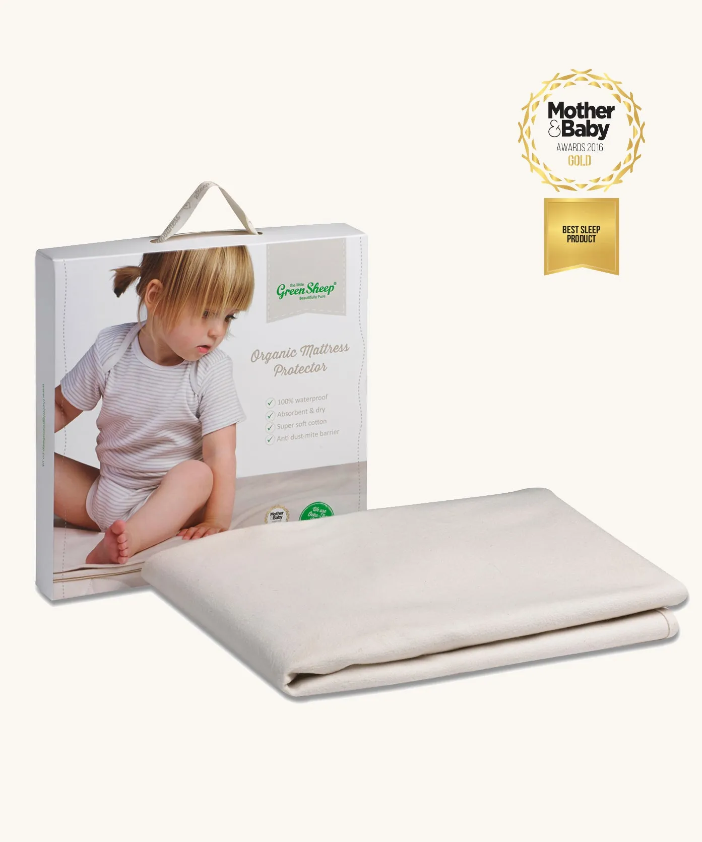 Little Green Sheep Organic Cot Bed Mattress Protector