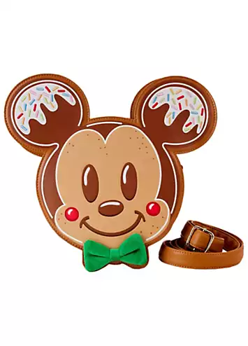 Loungefly Disney Mickey & Minnie Gingerbread Cookie Figural Crossbody Bag | Kaleidoscope