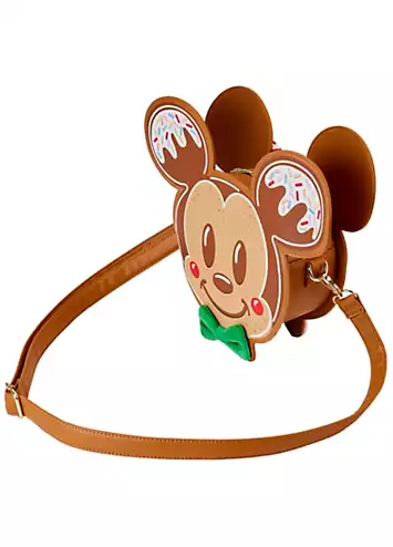 Loungefly Disney Mickey & Minnie Gingerbread Cookie Figural Crossbody Bag | Kaleidoscope