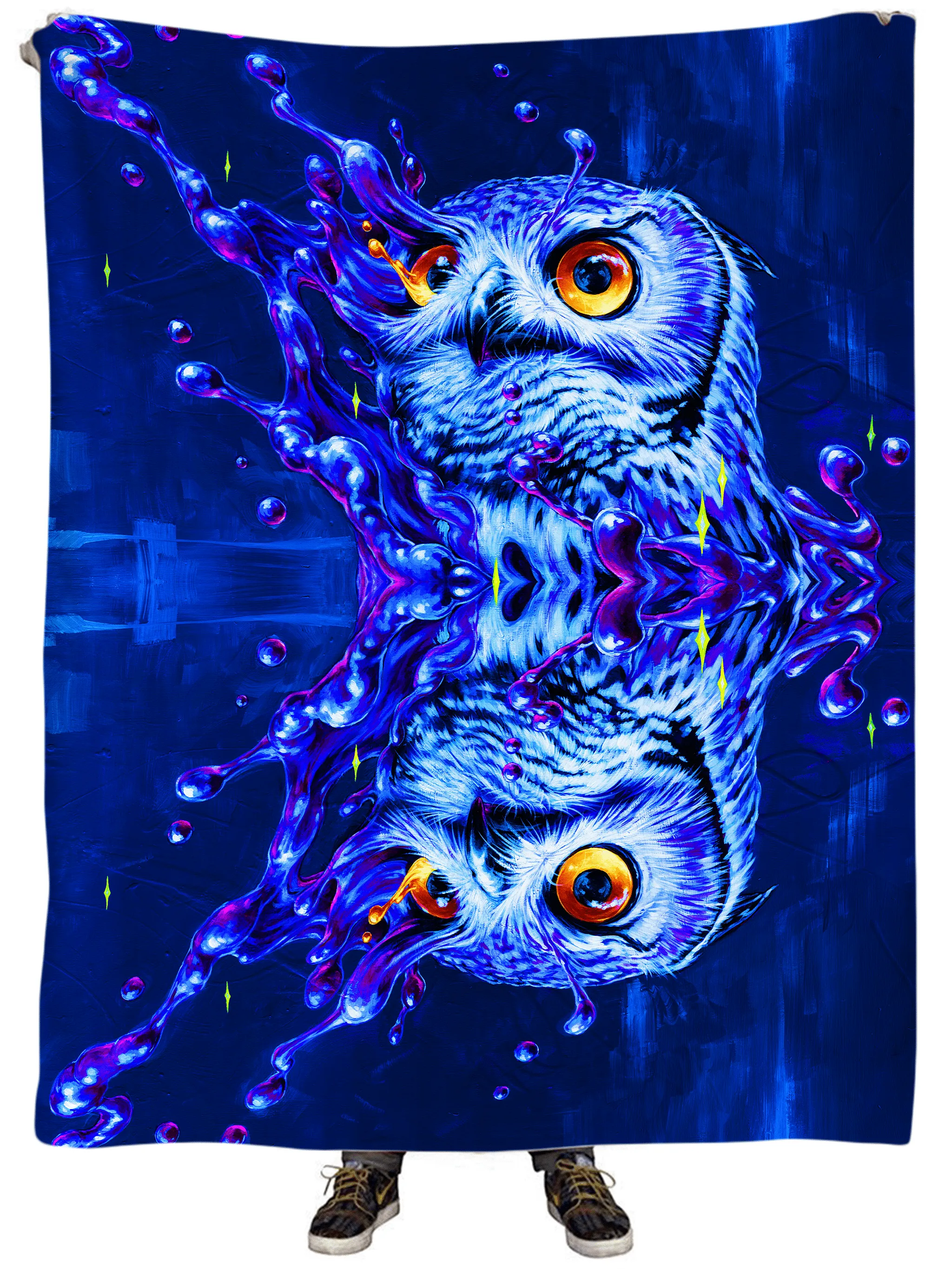 Lucid Owl Plush Blanket