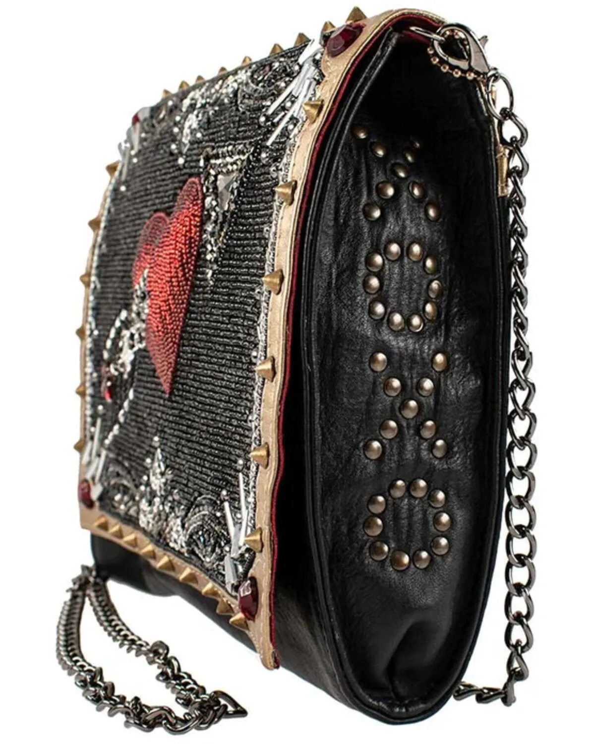 Mary Frances Straight to My Heart Beaded & Embroidered Crossbody Bag