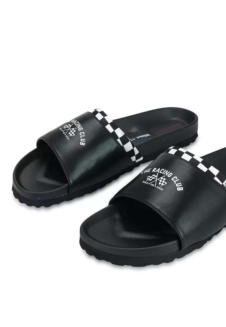 Milliot DW Motorsport x Milliot The Checkered Flags Open Toe Sandals