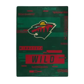 Minnesota Wild 60 x 80 Digitize Royal Plush Blanket