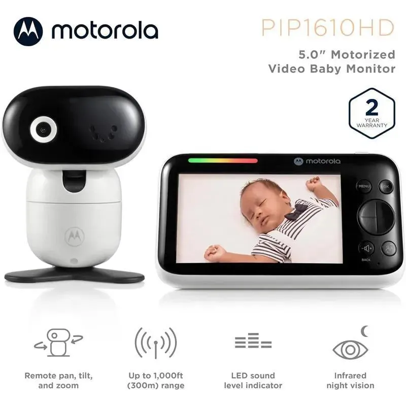 Motorola - 5 WiFi Video Baby Monitor with Camera