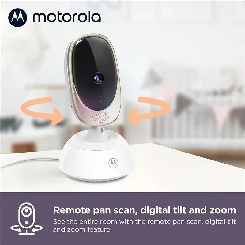 Motorola - Baby Monitor VM85 Indoor WiFi Video with Camera & Mood Light