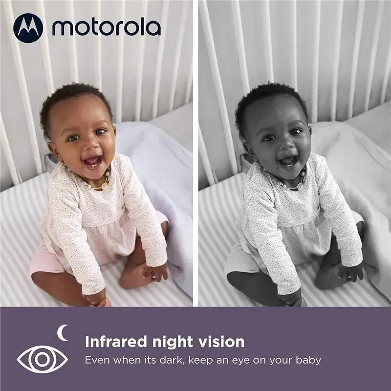 Motorola - Baby Monitor VM85 Indoor WiFi Video with Camera & Mood Light