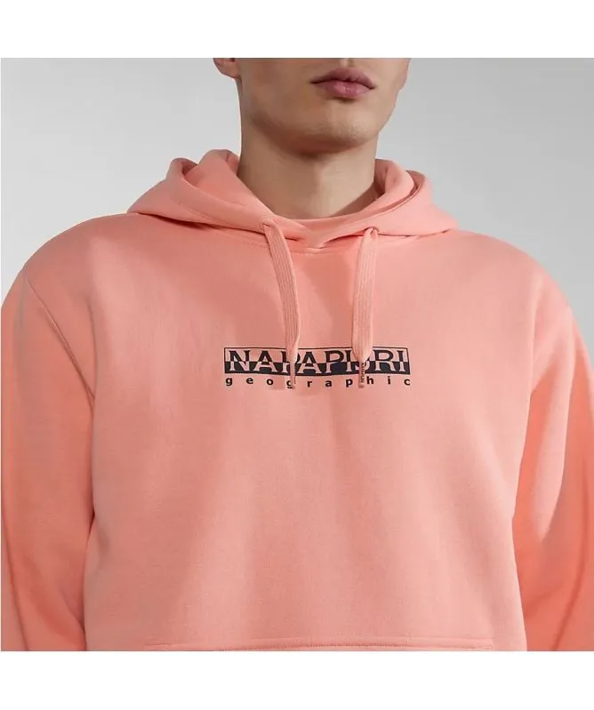 napapijri B Box Men's Hoodie in pink salmon np0a4gbep1i1, white whisper np0agben1a1 at kular fashion