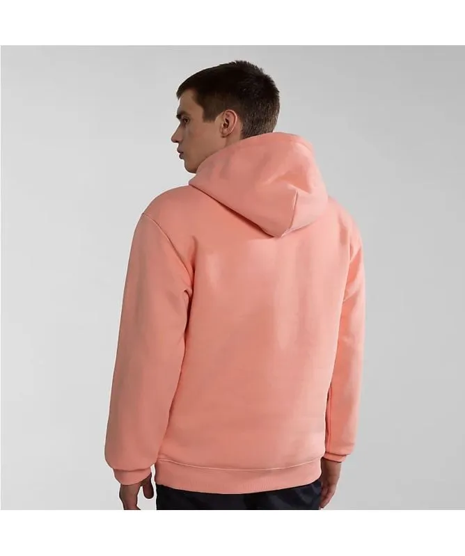 napapijri B Box Men's Hoodie in pink salmon np0a4gbep1i1, white whisper np0agben1a1 at kular fashion