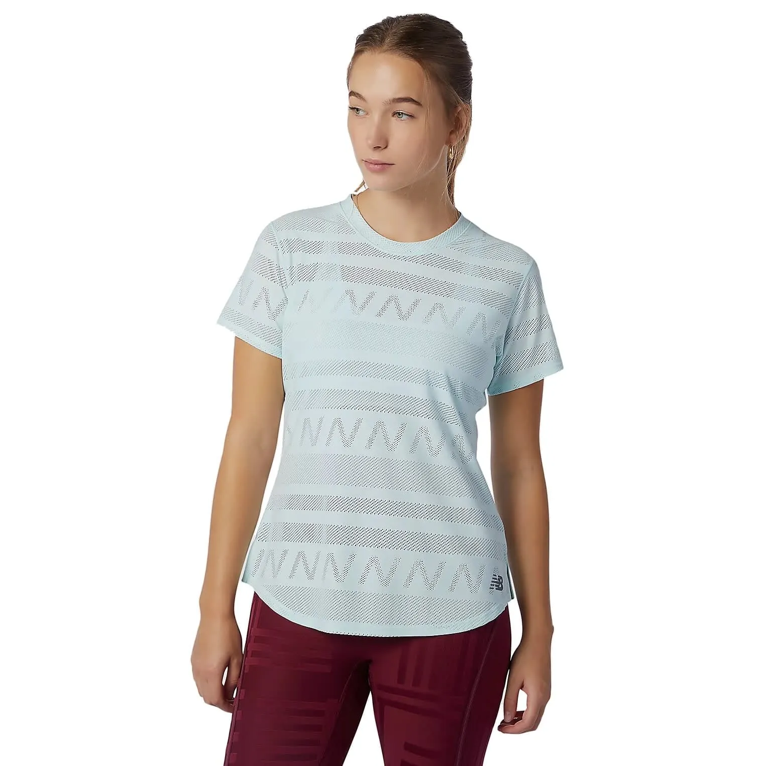 New Balance Women's Q Speed Jacquard Short Sleeve Pale Blue Chill | Buy New Balance Women's Q Speed Jacquard Short Sle