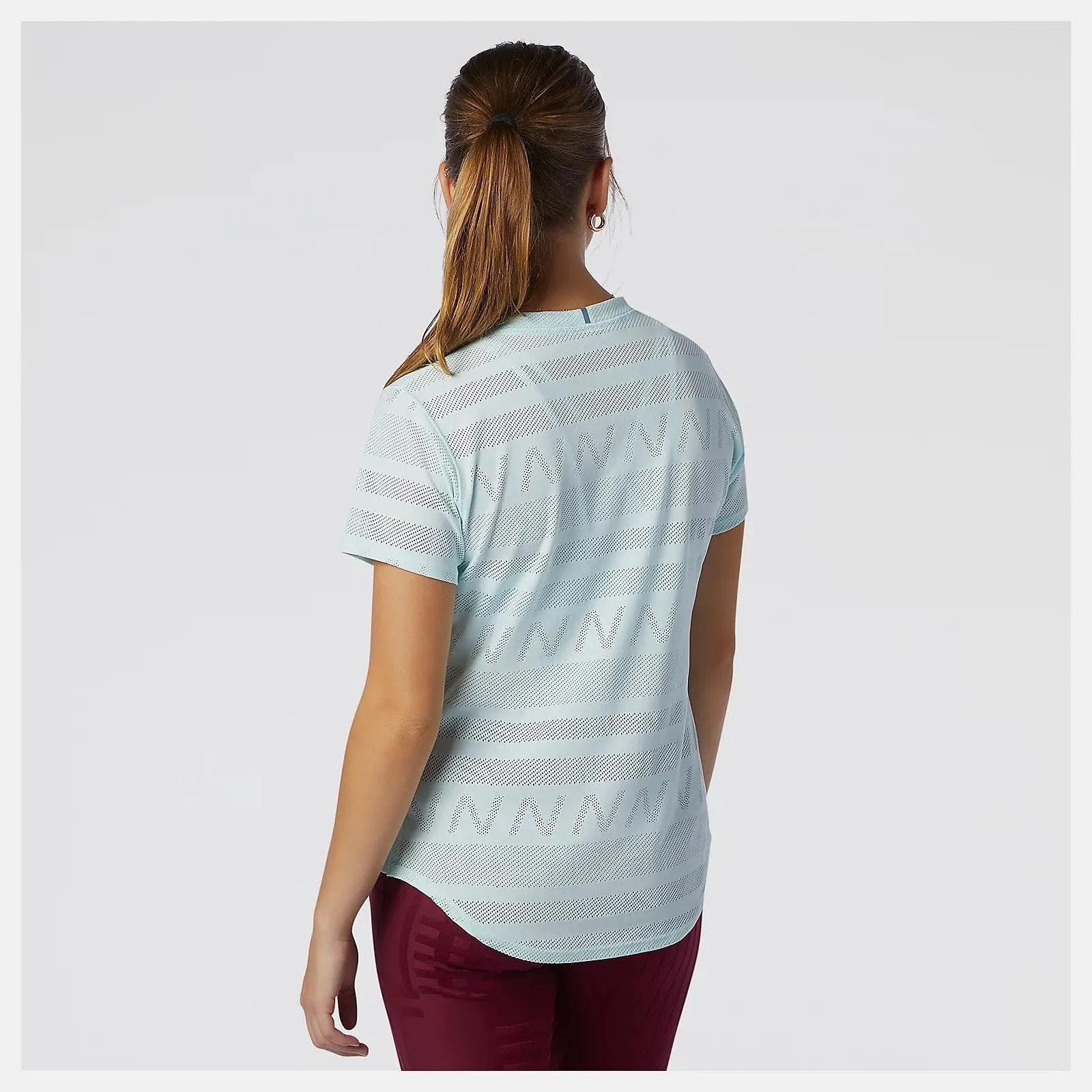 New Balance Women's Q Speed Jacquard Short Sleeve Pale Blue Chill | Buy New Balance Women's Q Speed Jacquard Short Sle