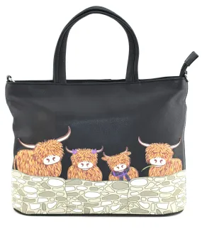 NEW IN* Mala - Bella Family Black Grab Bag with Detachable Shoulder Strap