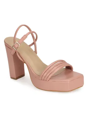 Nude PU Strappy Platform Heel Sandals (TC-SLC-B61-NUD)