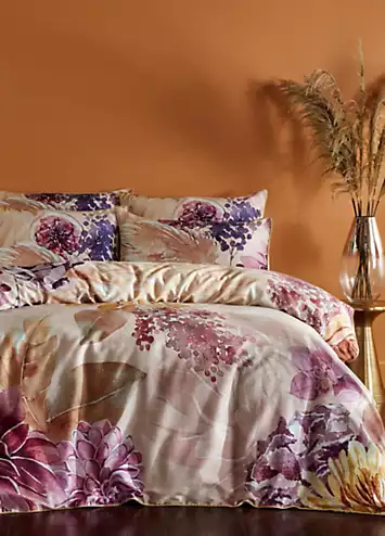 Paoletti Saffa Digital Print 200 Thread Count 100% Cotton Duvet Cover Set | Kaleidoscope