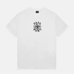 Pass Port Skateboards - Potters Mark Embroidery T-Shirt - White