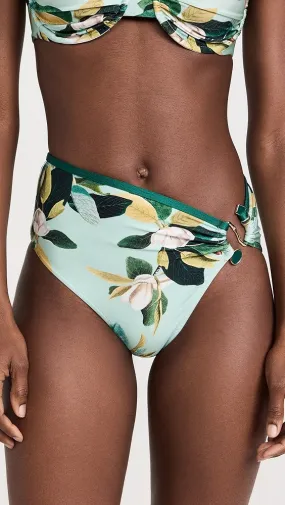 PatBO   Magnolia High Leg Bikini Bottoms 