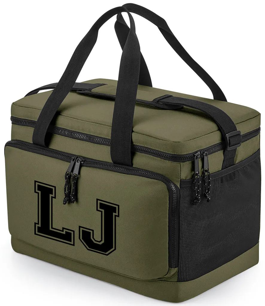 Personalised Recycled Large Cooler Shoulder Bag Black, Military Green or Pure Grey