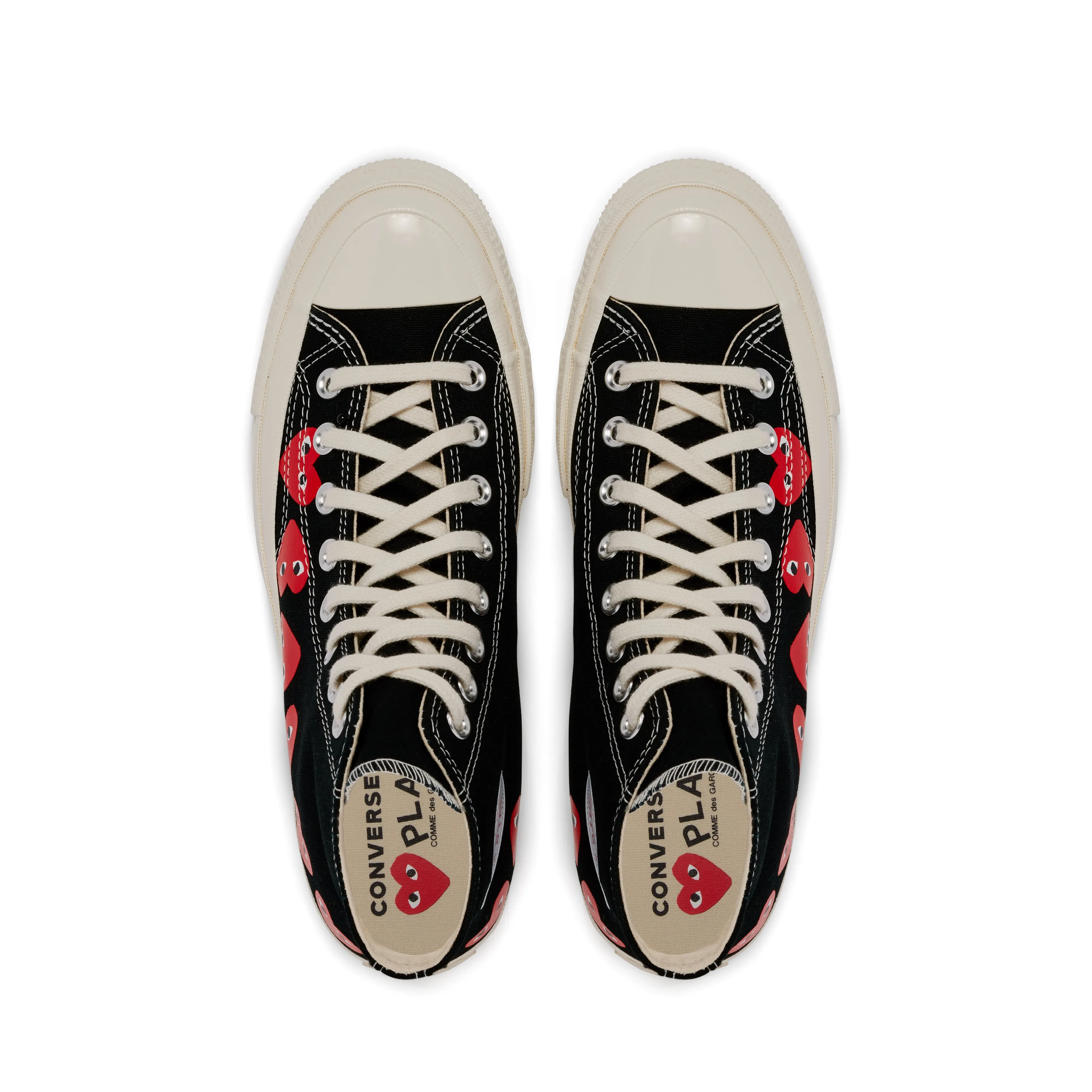 Play Converse - Multi Red Heart Chuck Taylor All Star '70 High Sneakers - (Black)