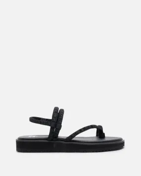 Pleats Please Issey Miyake Pleats Strap Sandals in Black