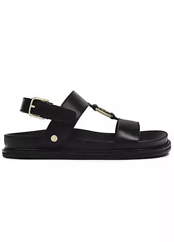 Radley London Black Bury Walk 2.0 Luxe Footbed Sandals | Kaleidoscope