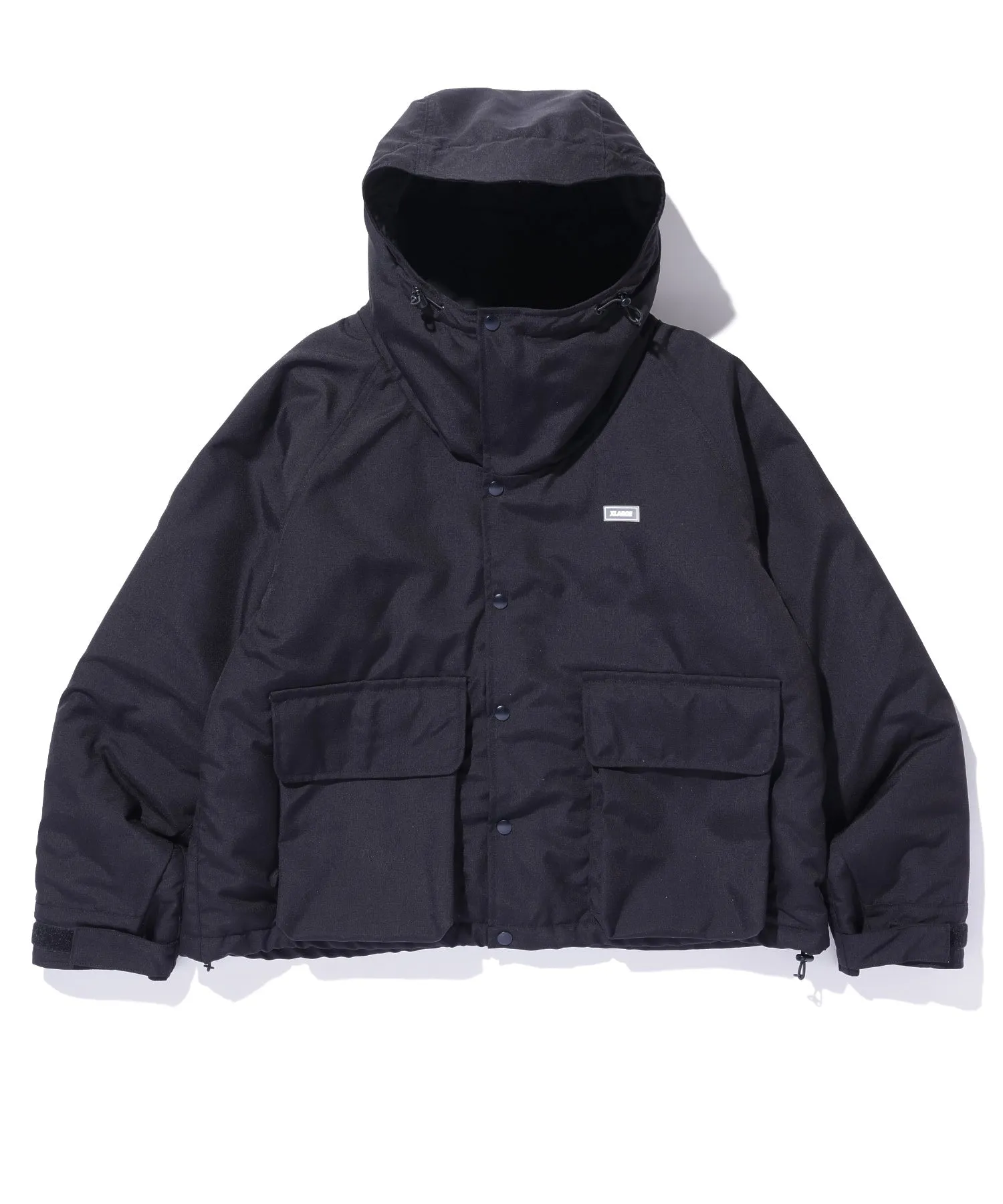 RAGLAN PUFFER HOODED JACKET