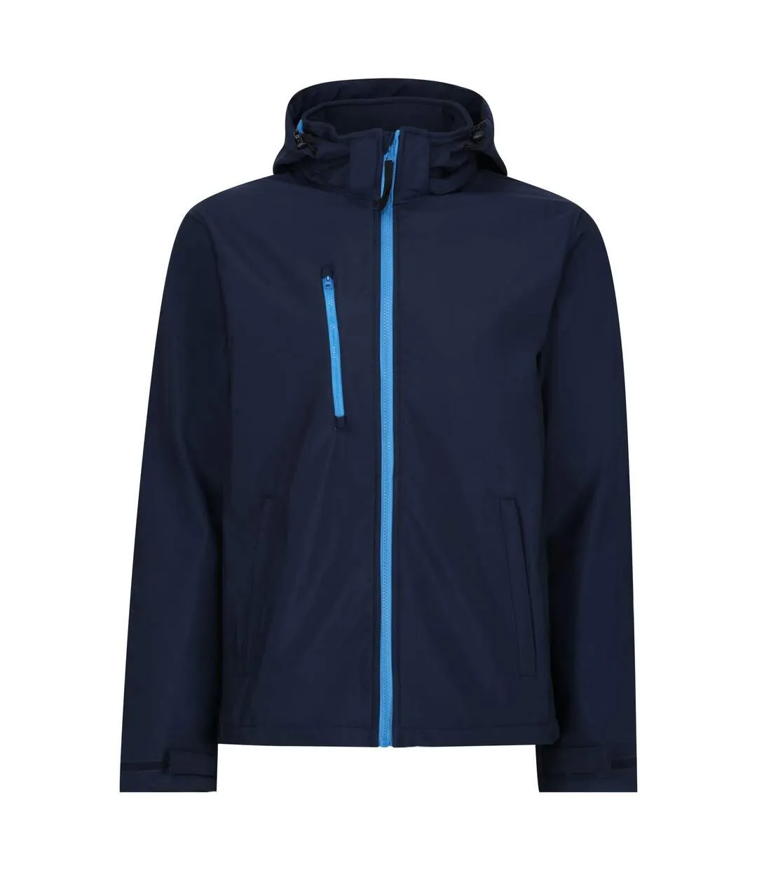 Regatta Mens Venturer 3 Layer Membrane Soft Shell Jacket (Navy/French Blue) - UTRG5717