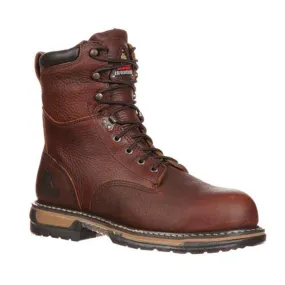 Rocky Mens IronClad Steel Toe Waterproof Work Boot FQ0006693 BROWN