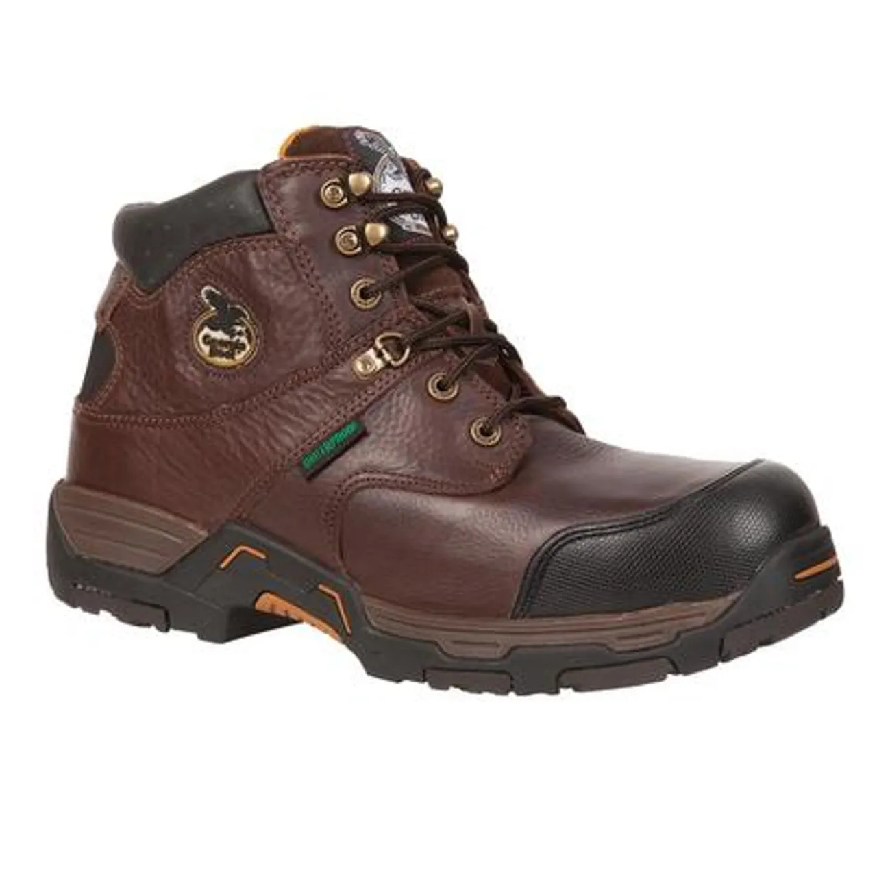 Rocky Mens IronClad Steel Toe Waterproof Work Boot FQ0006693 BROWN