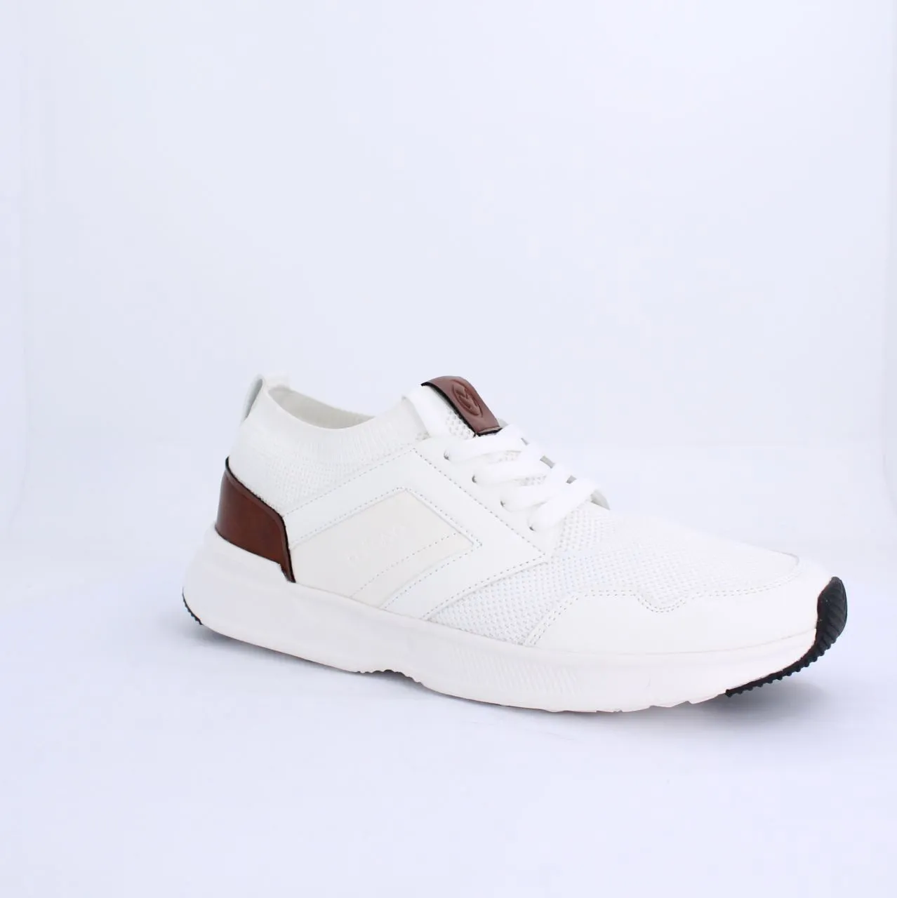 SIRIUS MENS LACEUP TRAINERS- WHITE