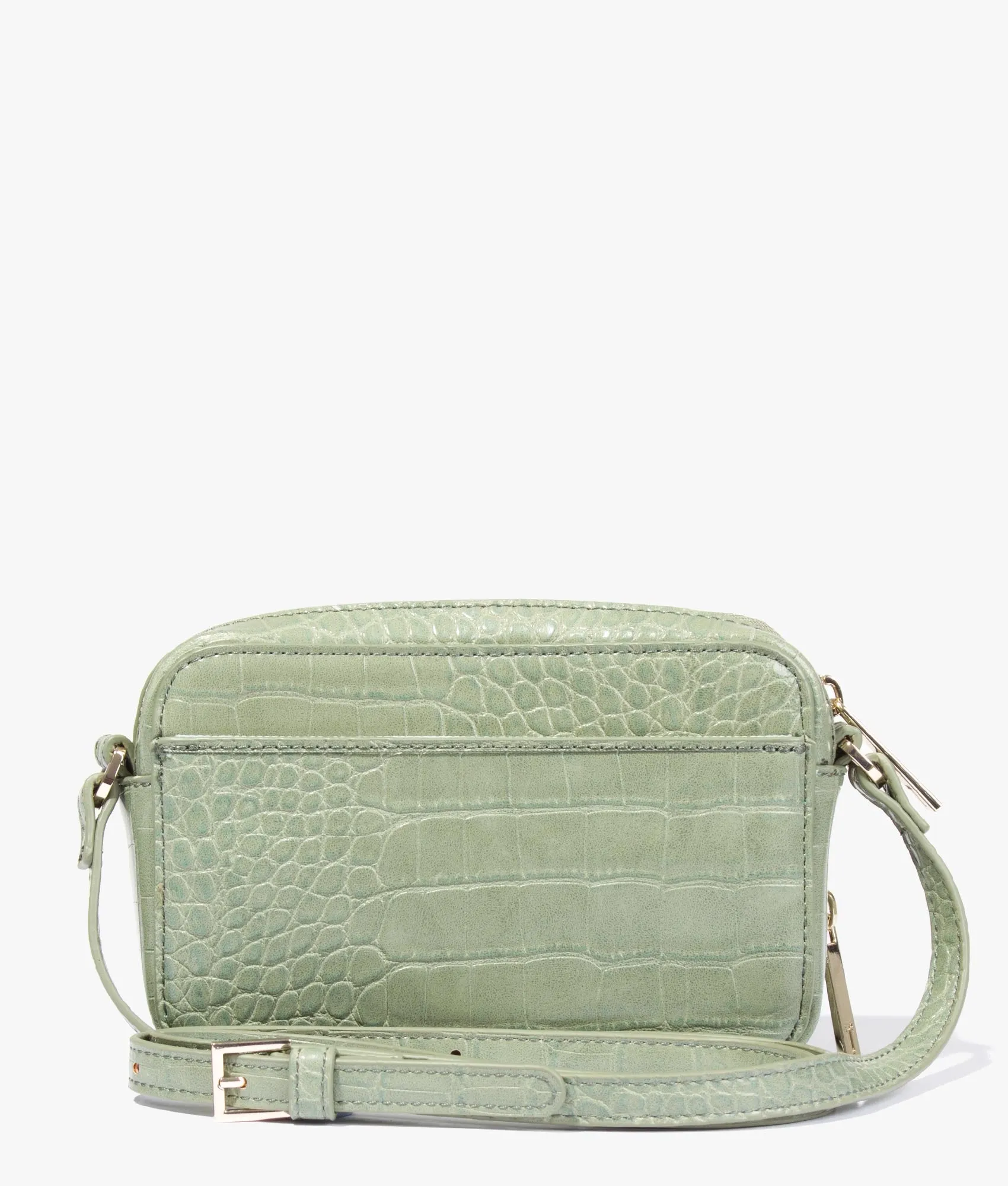 Stina double zip mini camera bag in pale green