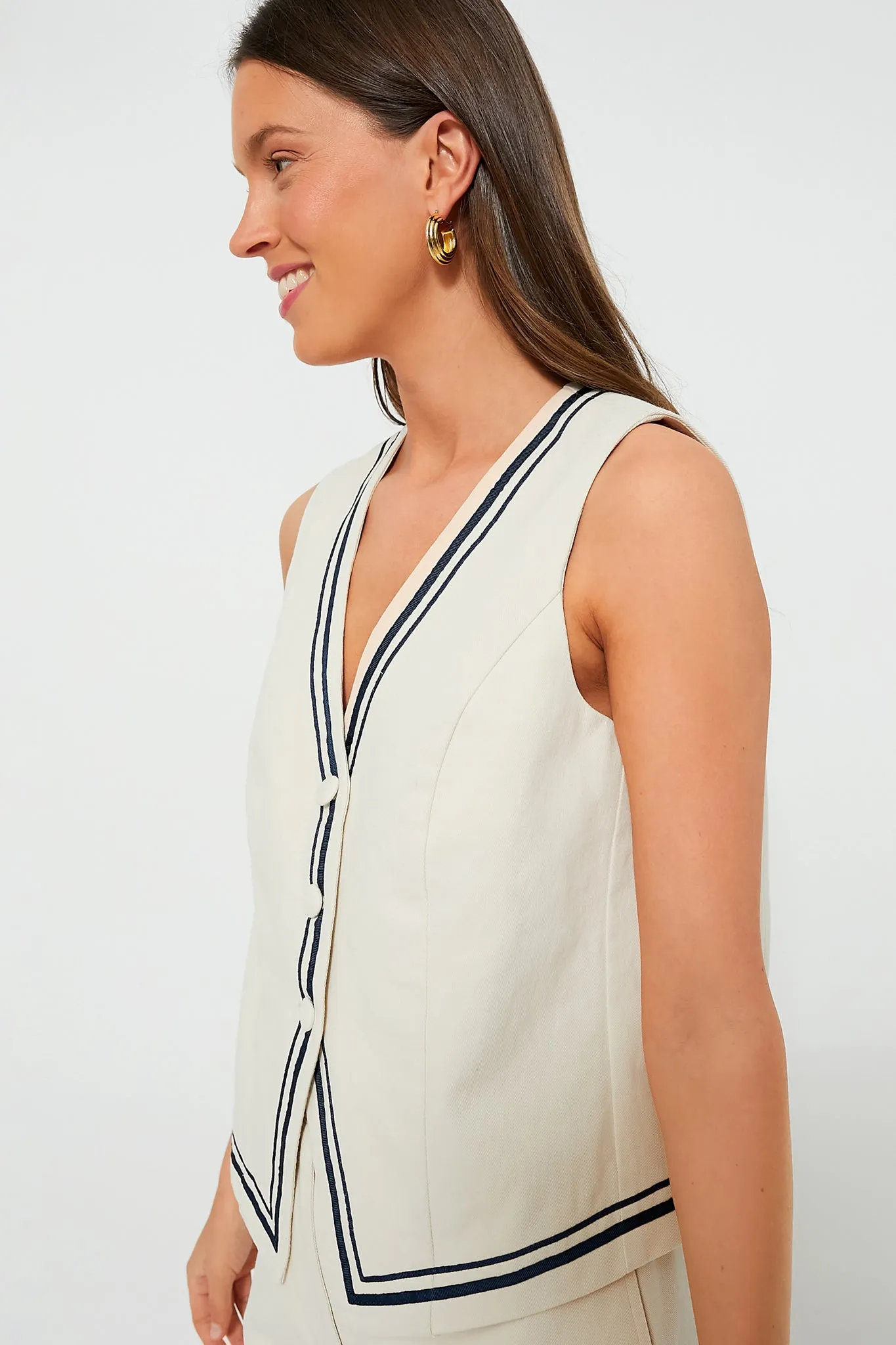 Stone Twill Lilah Vest