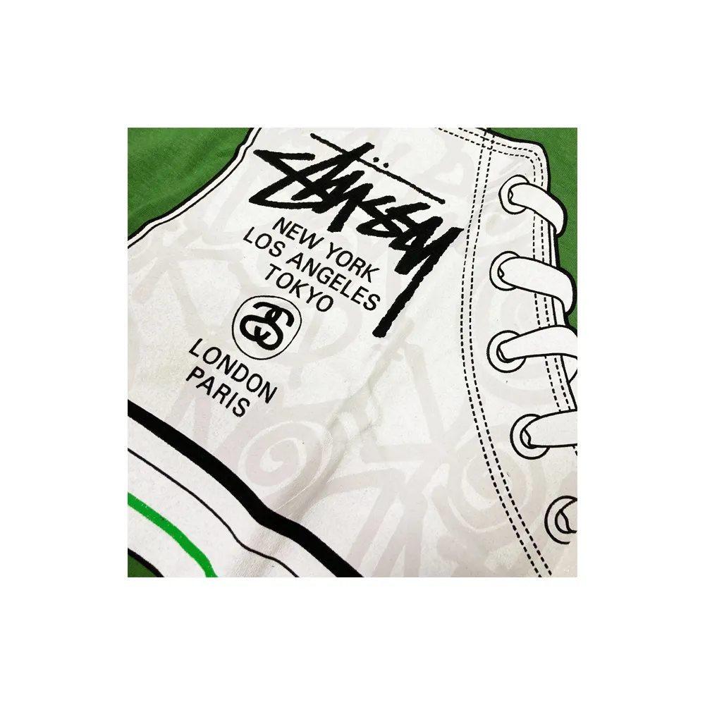 Stussy SS World Tour Chuck Taylor Green Tee 1901154