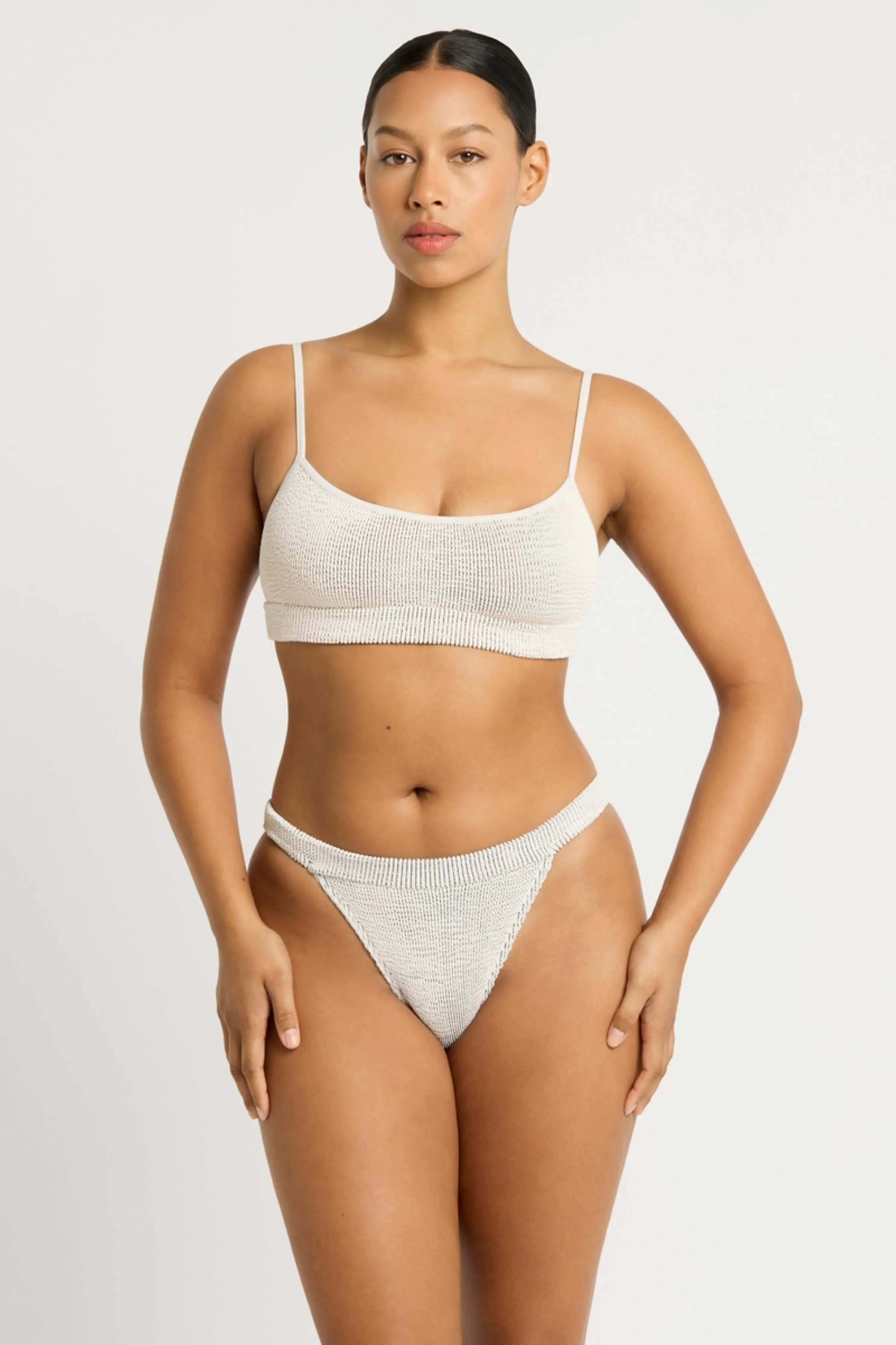 The Milo Bikini Brief in Coconut Milk