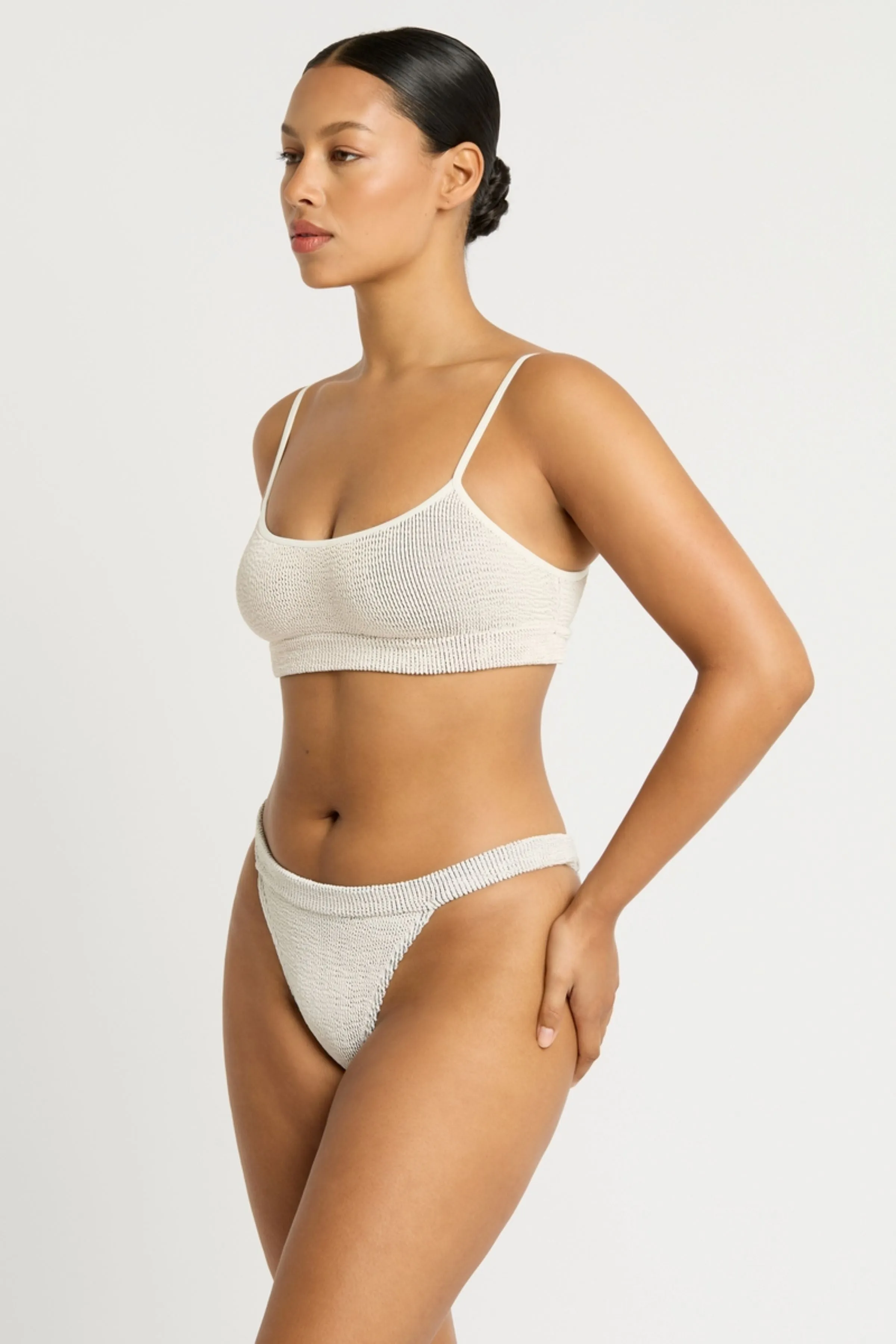 The Milo Bikini Brief in Coconut Milk