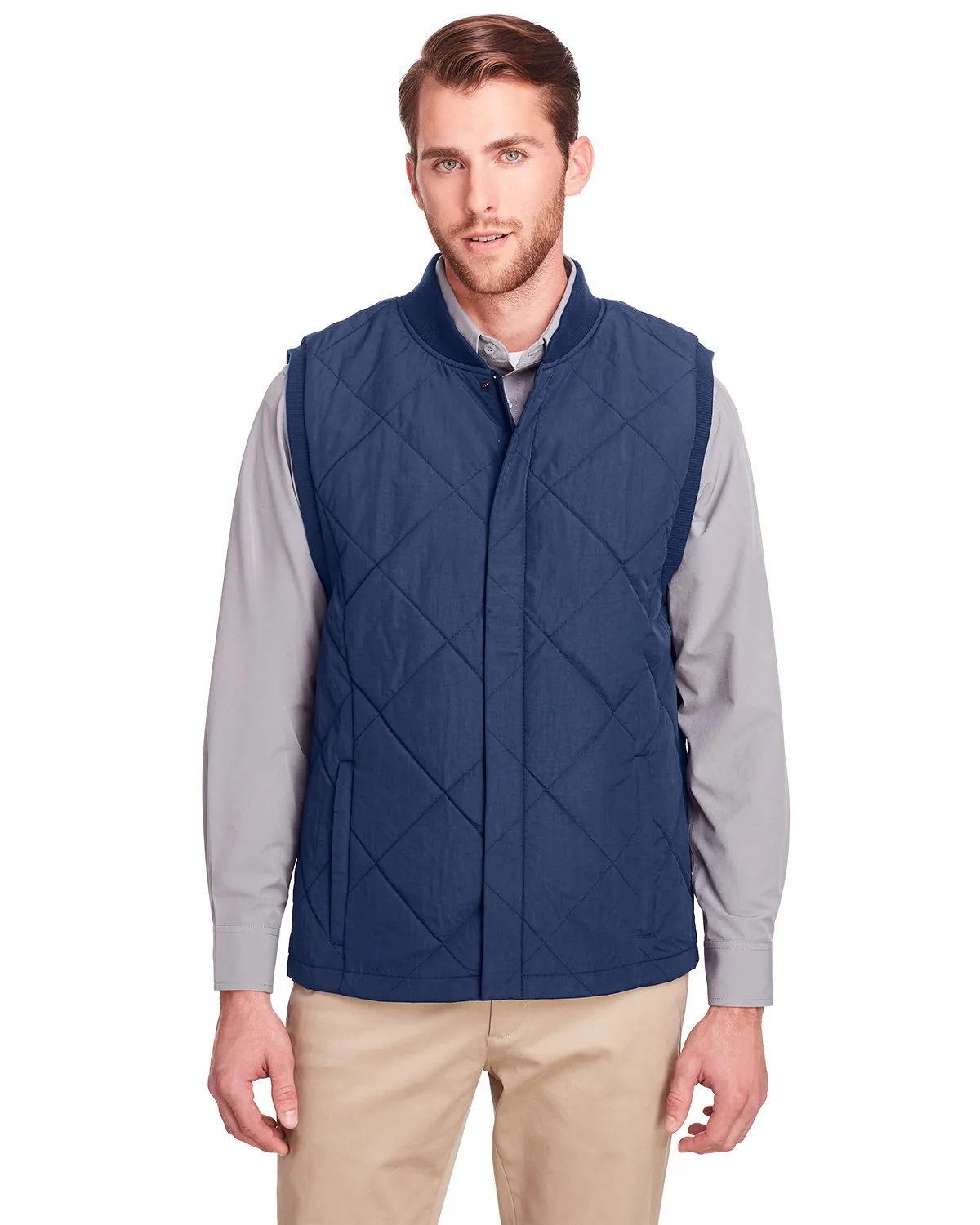 UltraClub UC709 Men's Dawson Quilted Hacking Vest SKU: UC709