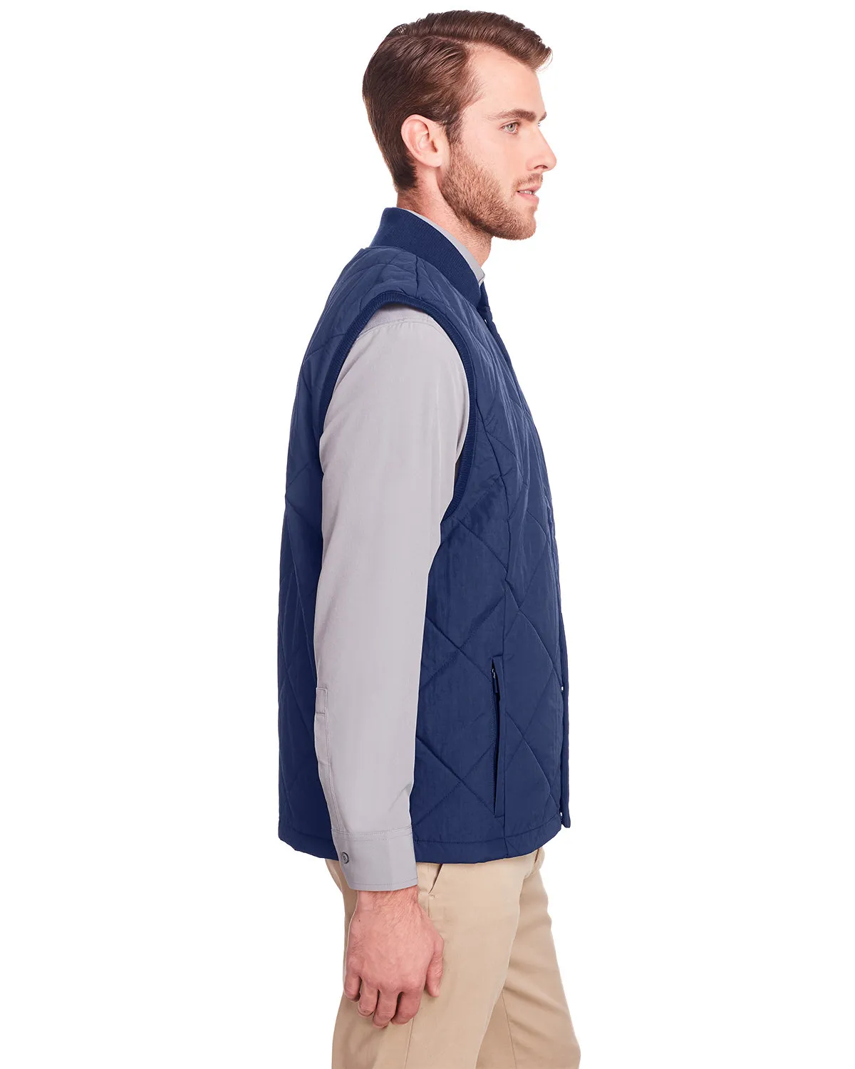 UltraClub UC709 Men's Dawson Quilted Hacking Vest SKU: UC709