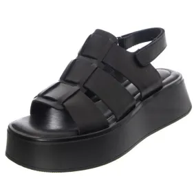 VAGABOND W' Courtney Black / Black Cow Leather Sandals