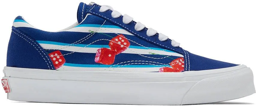 Vans Blue & White OG Old Skool LX Sneakers