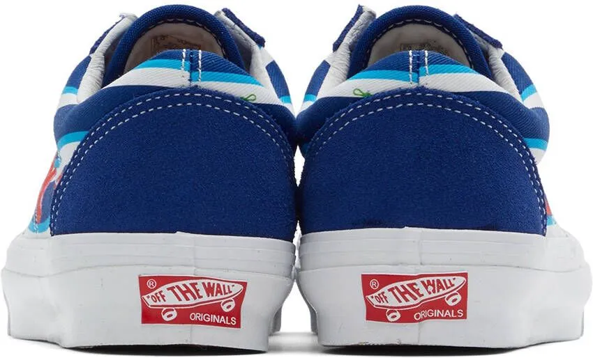 Vans Blue & White OG Old Skool LX Sneakers