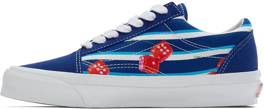 Vans Blue & White OG Old Skool LX Sneakers