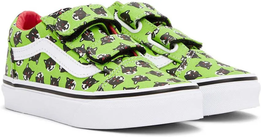 Vans Kids Green Sarah Andelman Edition Old Skool V Little Kids Sneakers