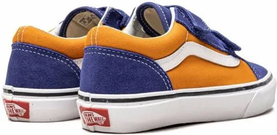 Vans Kids Old Skool touch-strap sneakers Orange